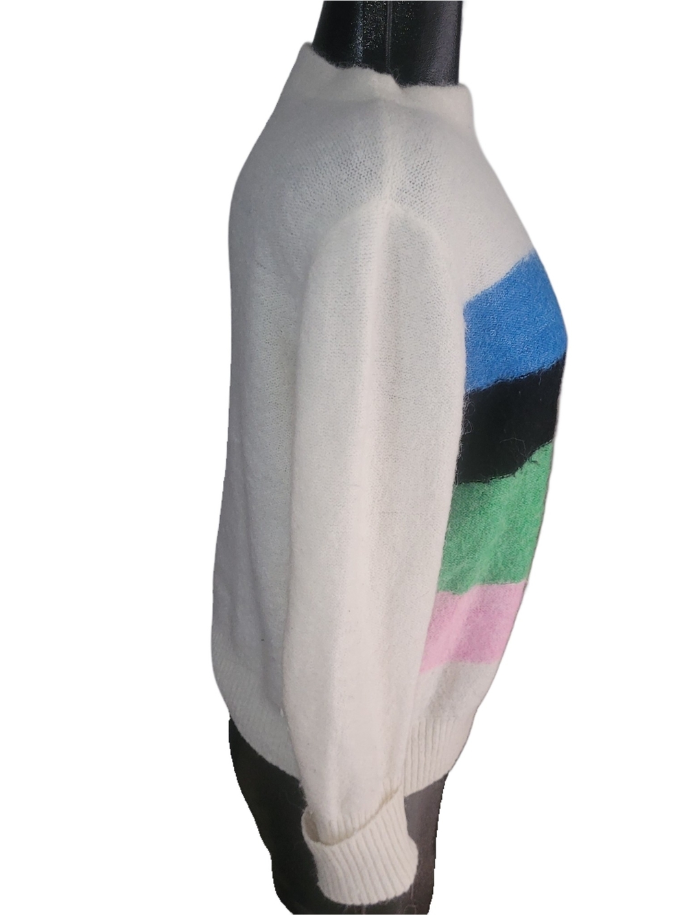 Opus Polora Angora Wool Blend Knit Colorblock Sweater Size 38 EU - Picture 5 of 8